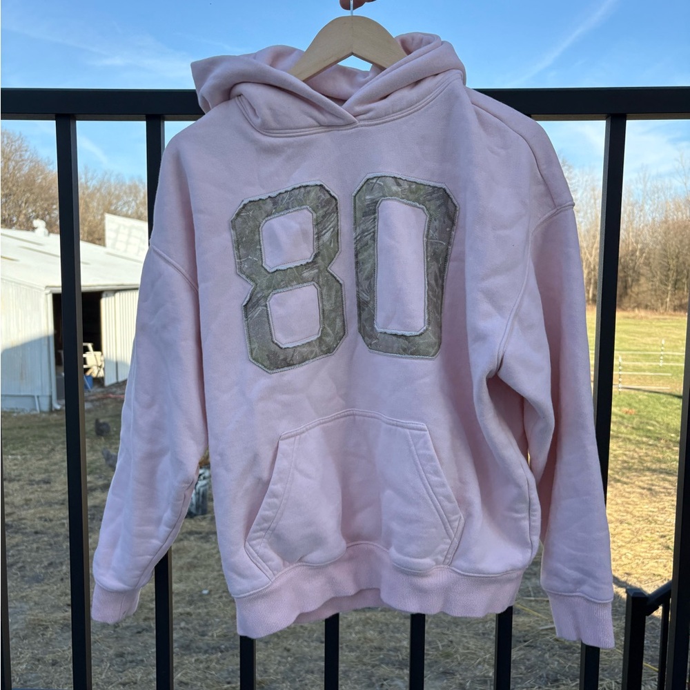 PacSun Light Pink Hoodie with Sherpa Lining